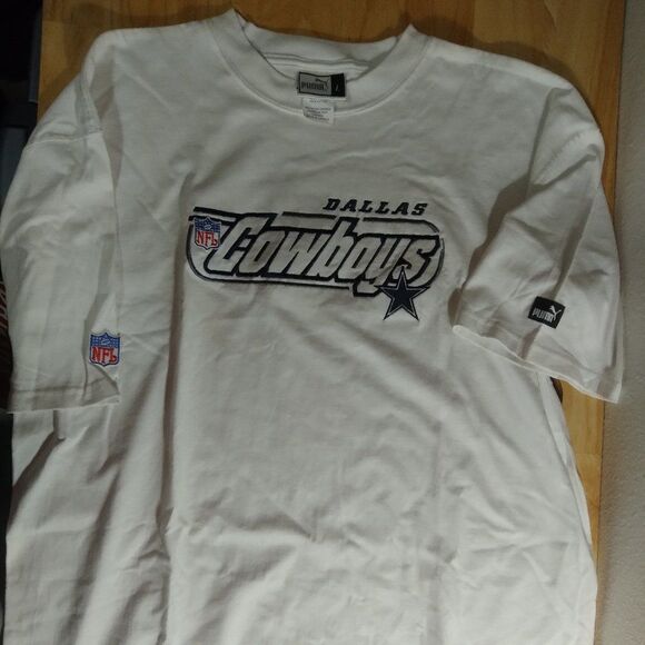 DS Vintage Puma Dallas Cowboys NFL Logo T-Shirt - Picture 1 of 7
